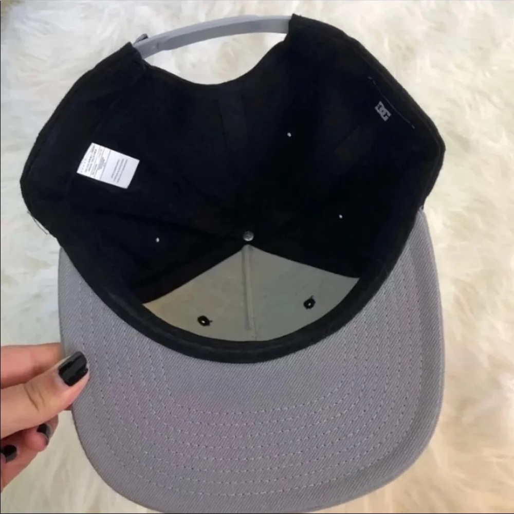 DC baseball Trucker Hat Black Gray Cute summer gray snap back skater skateboard - Picture 2 of 6